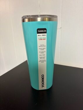 Corkcicle Turquoise Insulated Tumbler